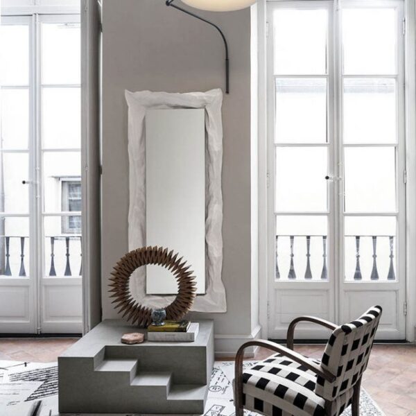 “MEZZANINE wall unit by Mogg – sculptural shelf with multi-level surfaces for entryway or living space”
