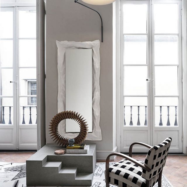“MEZZANINE wall unit by Mogg – sculptural shelf with multi-level surfaces for entryway or living space”