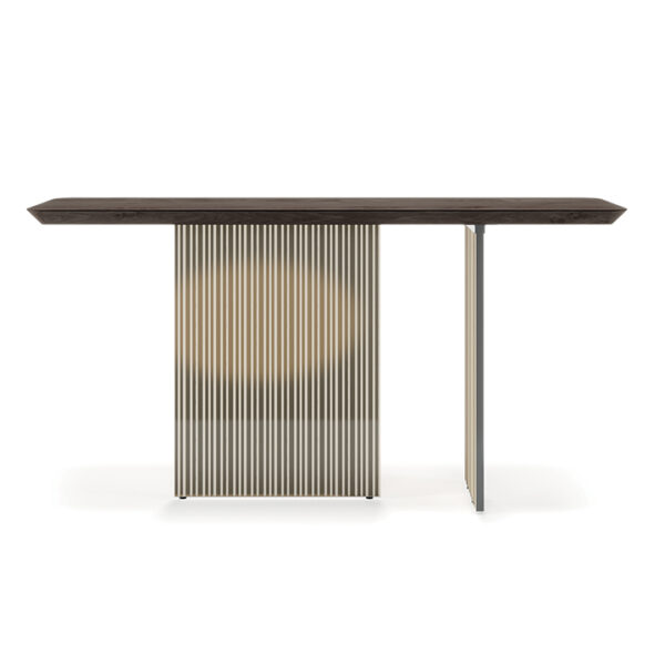 Italian Monolite Console by Reflex with sleek modern lines in Birmingham Michigan showroom