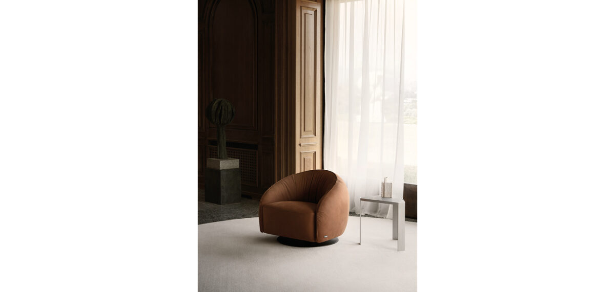 Nest Swivel by Nicoline, offering luxurious comfort and modern design for living rooms in Royal Oak, Michigan.