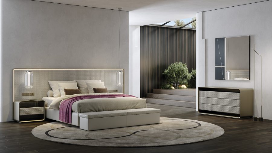 “Reflex OH XL BED – extra-large bed frame with modern upholstered finish.”