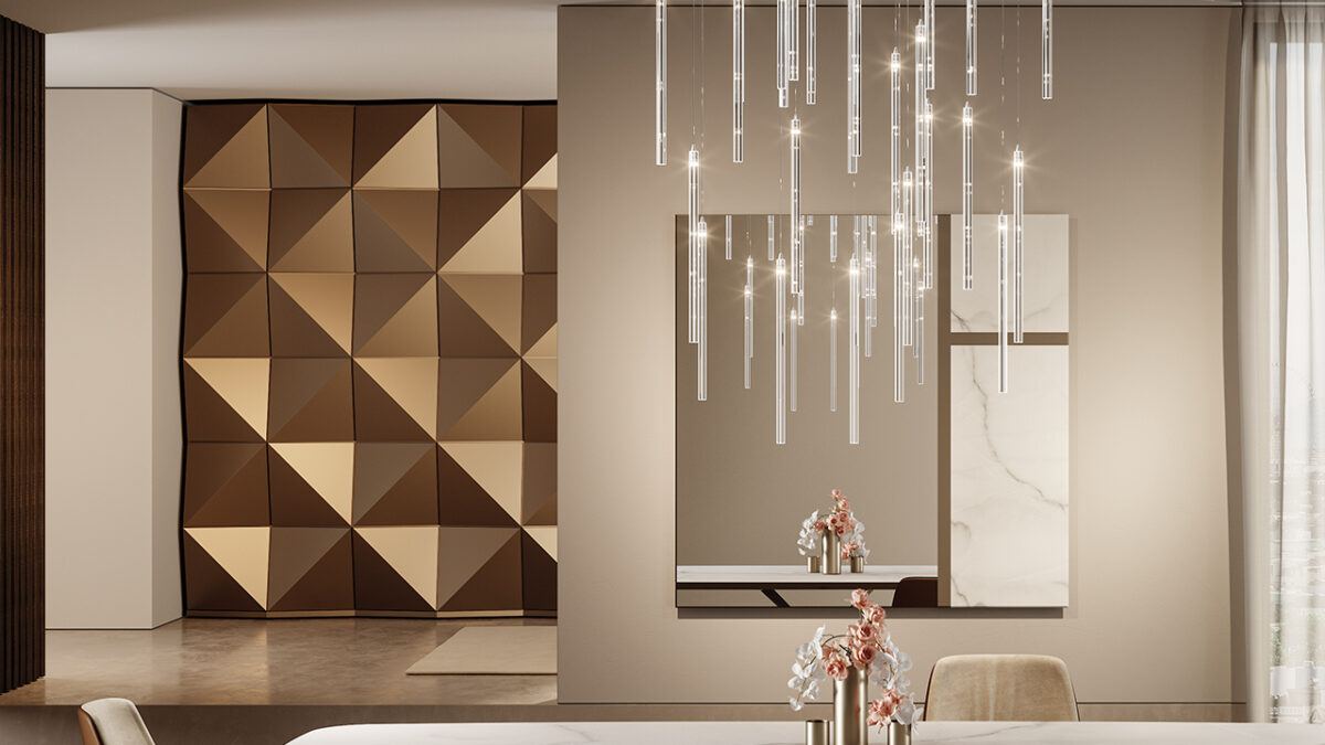 Origami Reflex high‑end Italian living room table with sculptural base for elegant spaces in Royal Oak MI