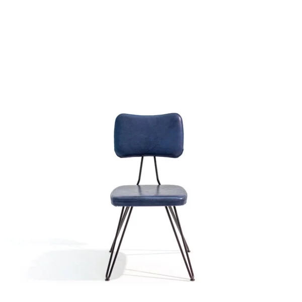 Overdyed by Moroso in rich overdyed Italian fabric, front view in a Royal Oak Michigan showroom