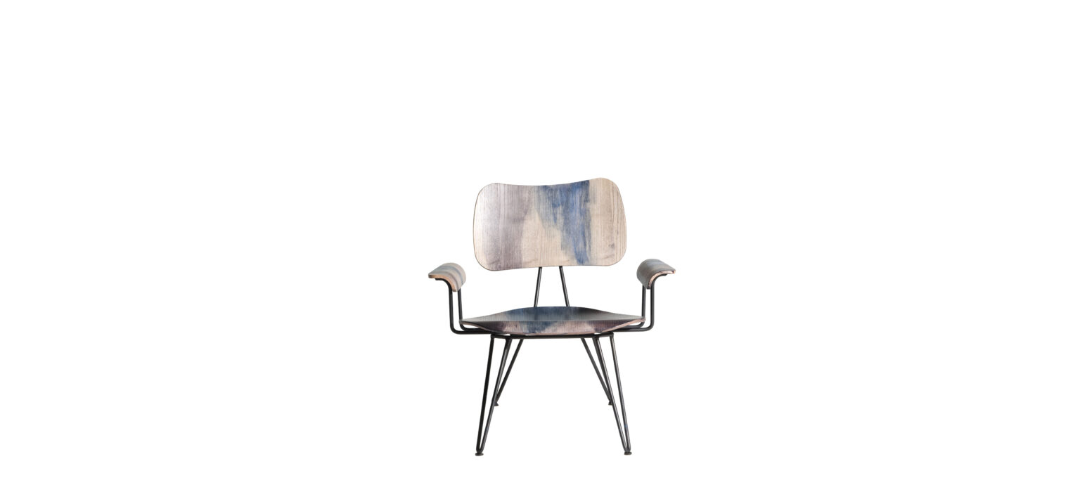 “Moroso Overdyed Lounge Chair – plush designer chair with distinctive finish and ergonomic comfort”
