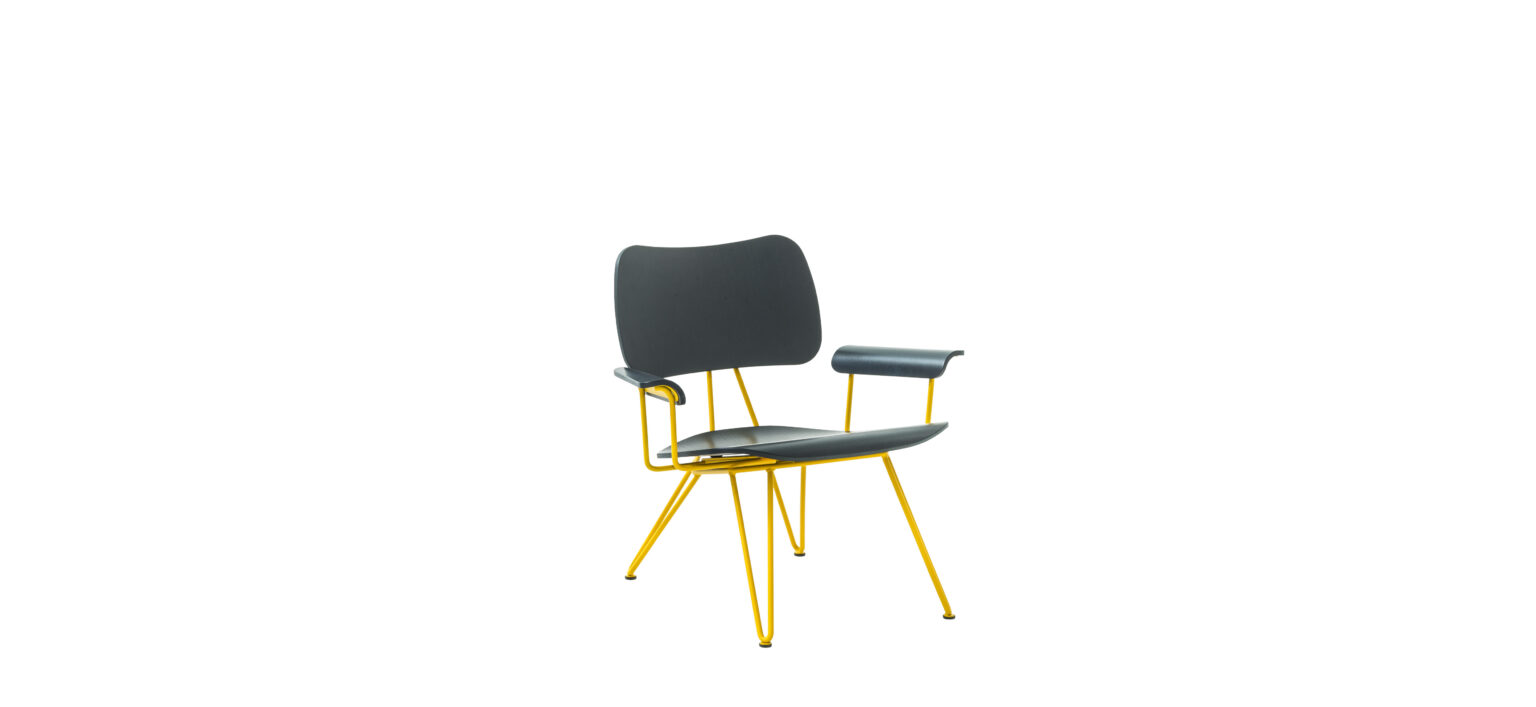 “Modern Overdyed Lounge Chair by Moroso – art-inspired seating with expressive form and textured fabric”