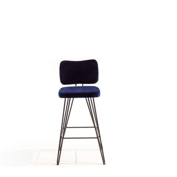 Overdyed by Moroso in rich overdyed Italian fabric, front view in a Royal Oak Michigan showroom