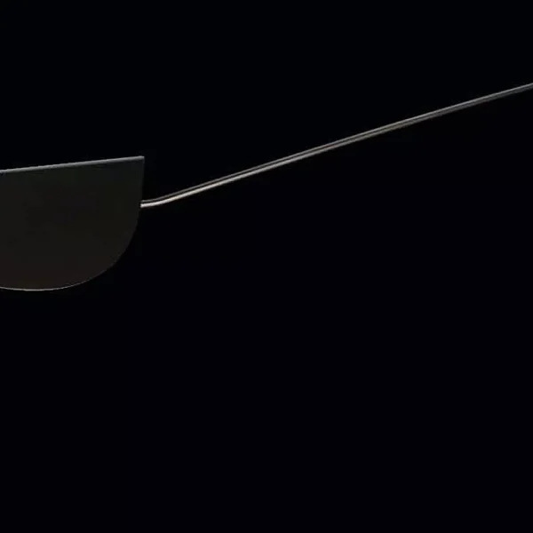 “Plume by Oluce modern Italian table lamp – delicate glass diffuser with feather-inspired design and sleek metal base”