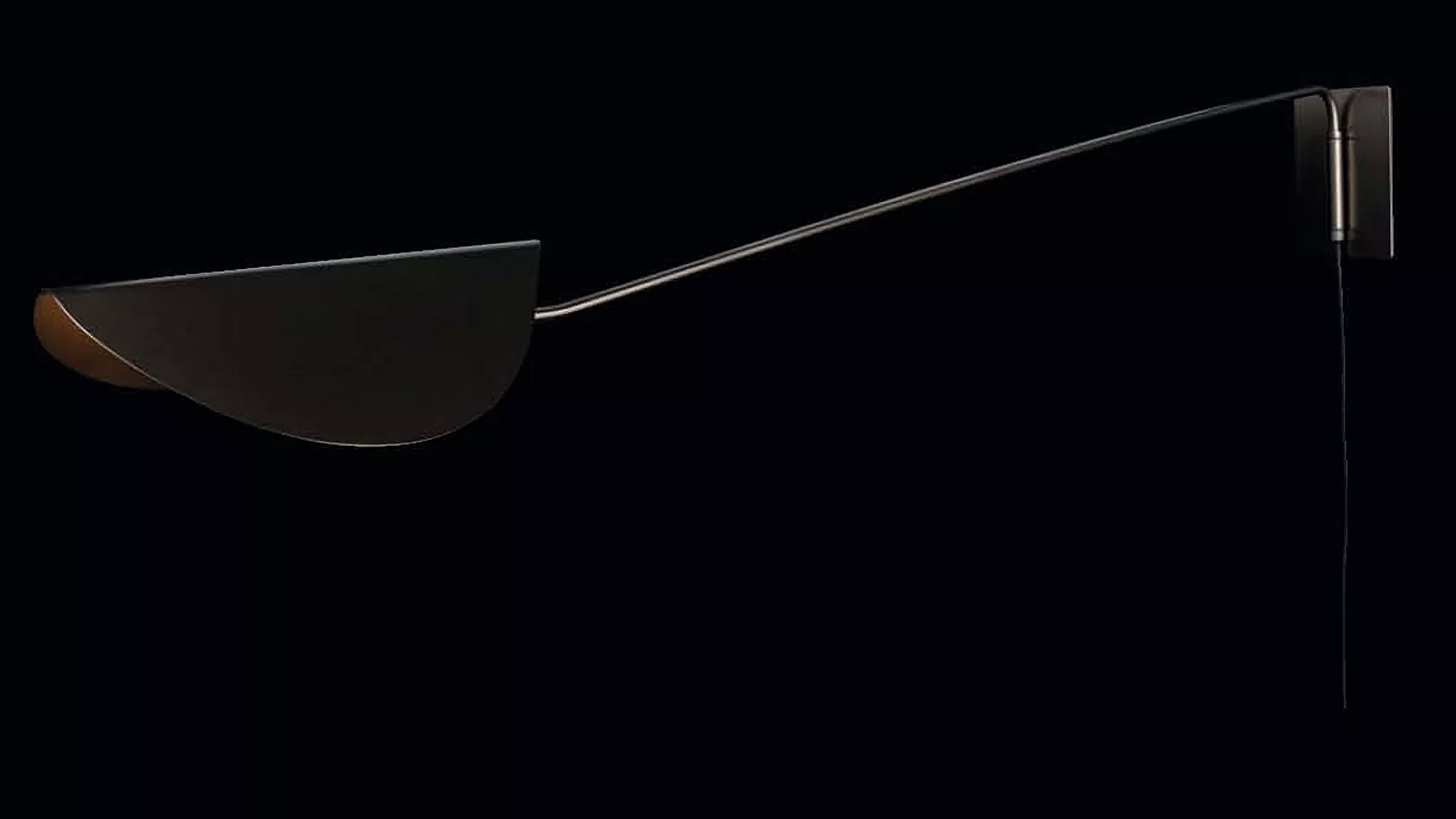 “Plume by Oluce modern Italian table lamp – delicate glass diffuser with feather-inspired design and sleek metal base”