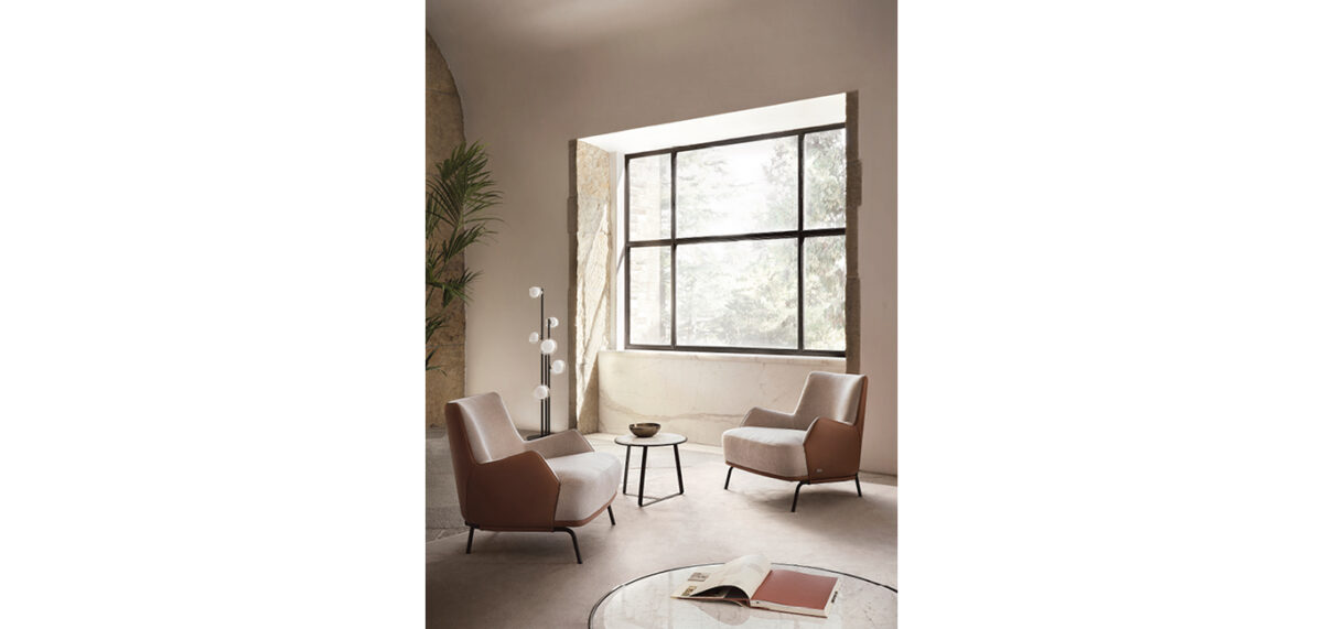 Luxury Italian Bea Low by Nicoline showroom piece at Italcasa Design in Troy, Michigan