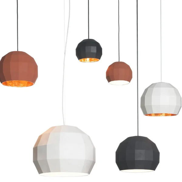“Scotch Club by Marset elegant ceramic lighting – suspended designer lamp with sculptural shape”