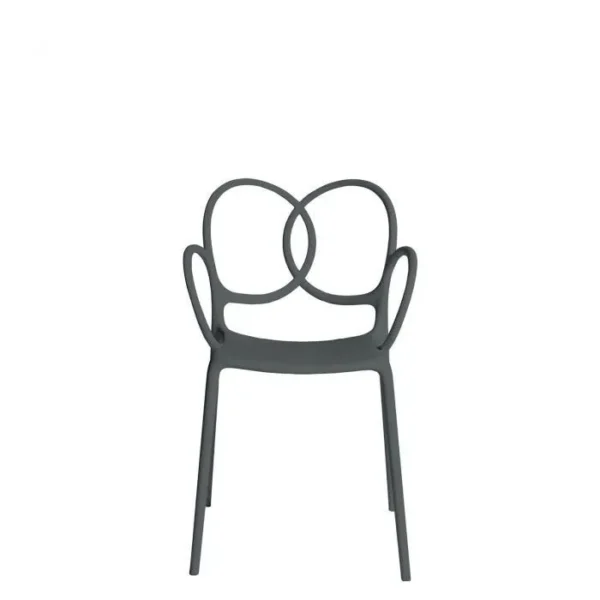 “Side view of Sissi Green Collection chair by Driade – contemporary sustainable furniture with sculptural form and green color”