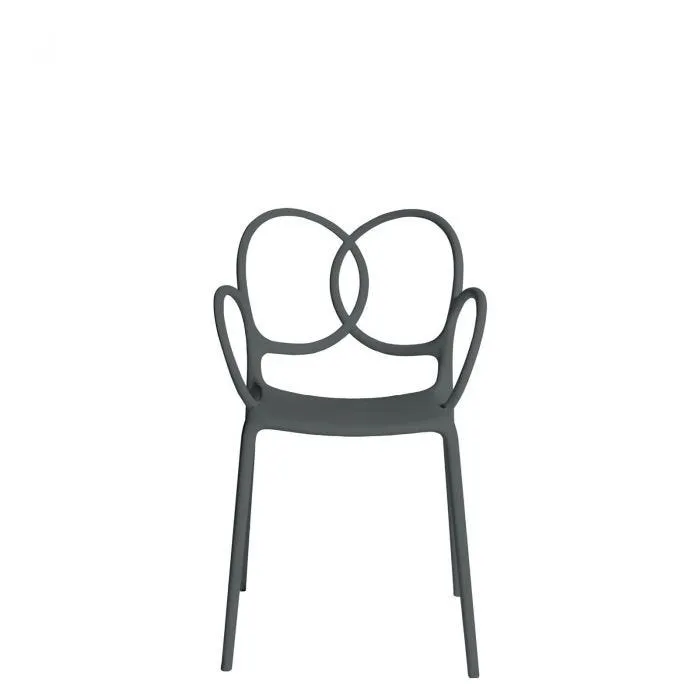 “Side view of Sissi Green Collection chair by Driade – contemporary sustainable furniture with sculptural form and green color”