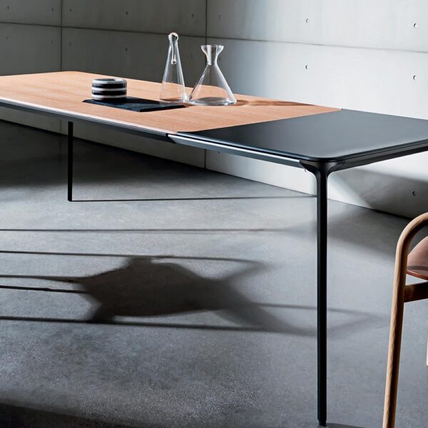 “Slim Extensible Table by Sovet – lightweight aesthetic with clean lines and Italian craftsmanship”