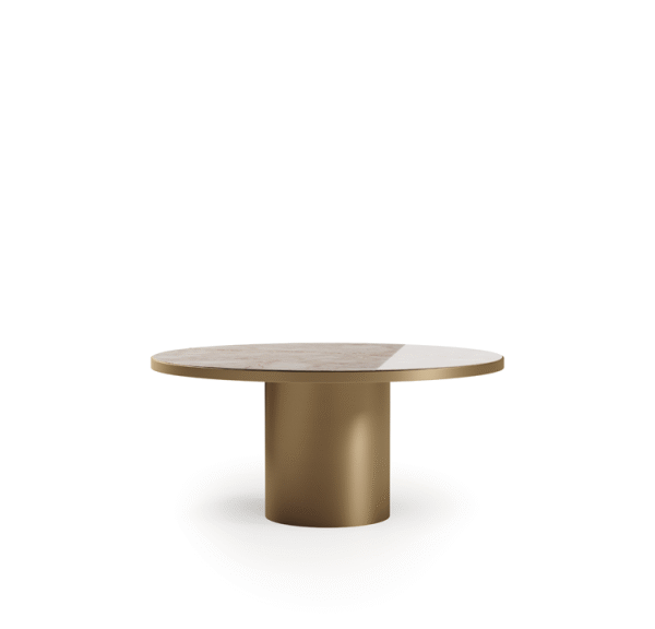 Tau 65 Steel table in modern Italian design in Royal Oak