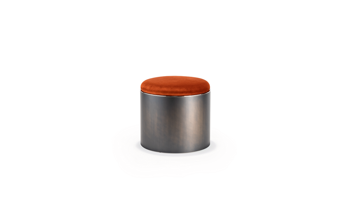 Modern TAU 40 STEEL POUF by Reflex in Royal Oak Michigan