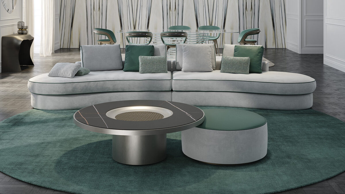 Luxury TAU 40 STEEL THERASIA by Reflex showcased in Troy Michigan