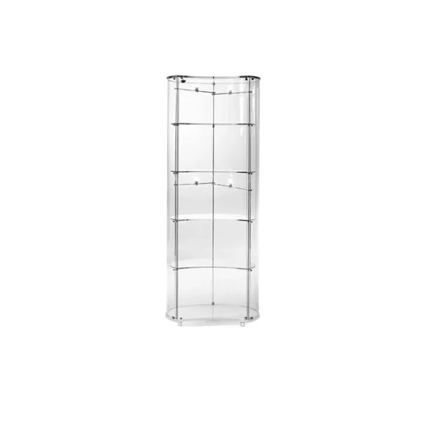 Showcase Luna Reflex modern Italian display cabinet with glass doors tailored for luxury living rooms in Royal Oak Michigan