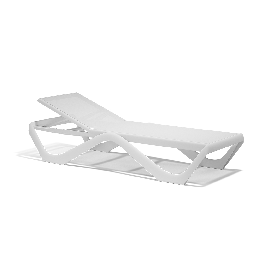 Modern Love Sun Lounger by Eugeni Quitllet for Vondom, high-end Spanish outdoor furniture for Royal Oak, Michigan.