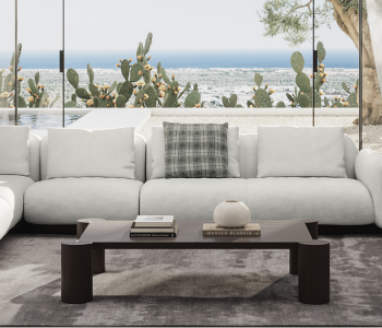 Luxury contemporary Mirai Project 3303 by Natuzzi, a high-end Italian collection for Birmingham, Michigan.