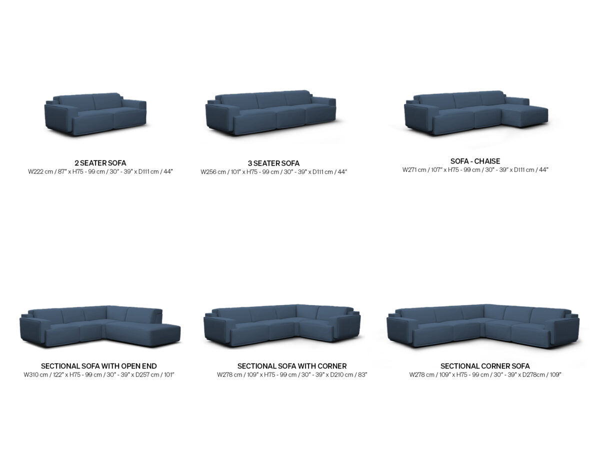 Modern Iago Project 2954 by Natuzzi, high-end Italian furniture for Royal Oak, Michigan.