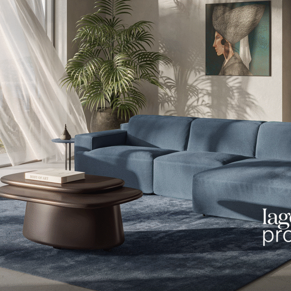 Modern Iago Project 2954 by Natuzzi, high-end Italian furniture for Royal Oak, Michigan.