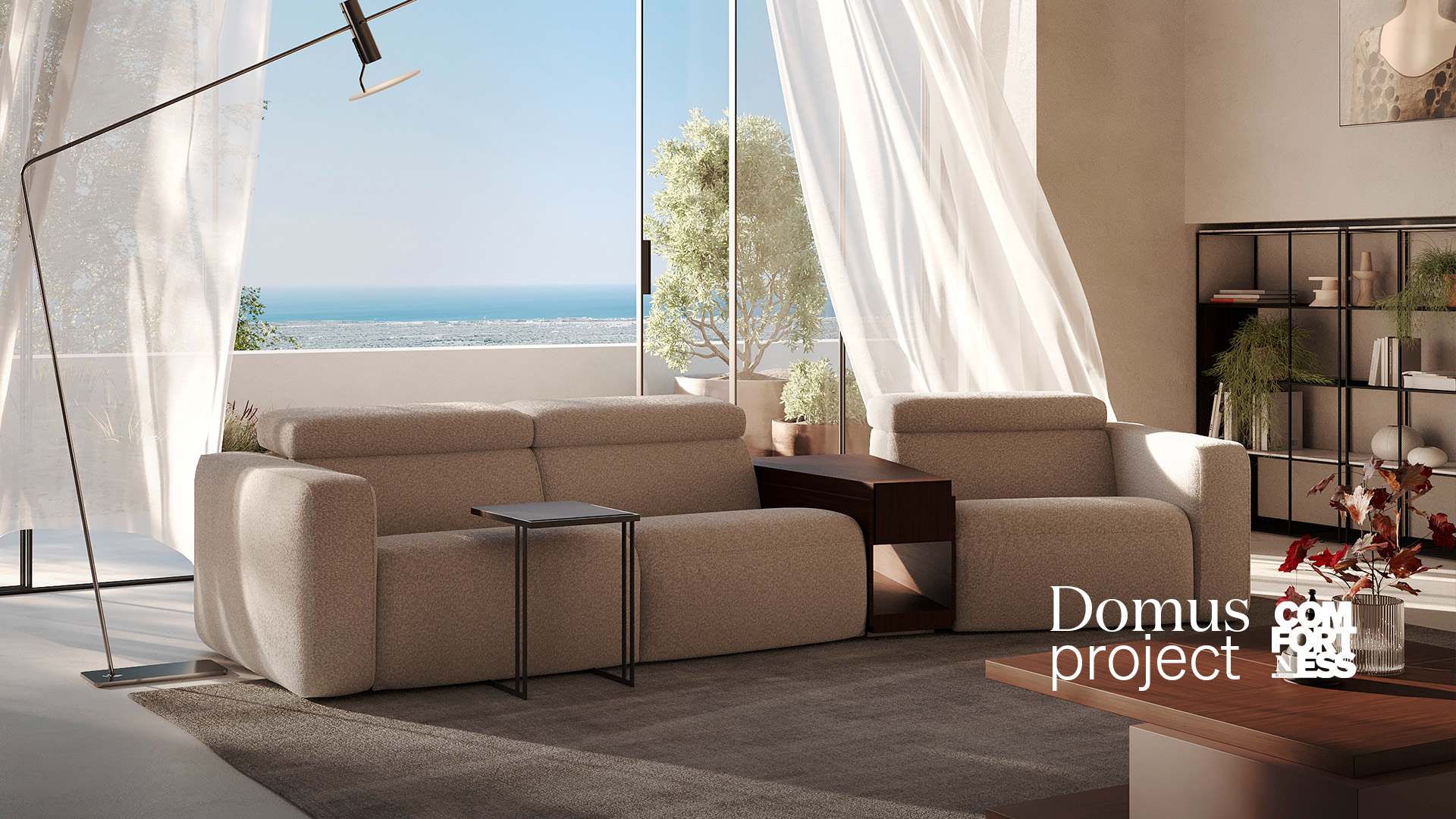 Luxury contemporary Domus Project 3279 by Natuzzi, a high-end Italian collection for Birmingham, Michigan.