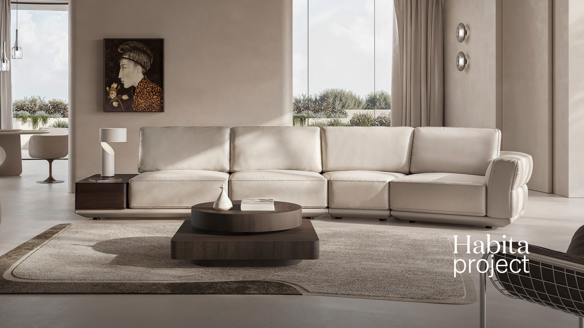 Modern Habita Project by Natuzzi, high-end Italian furniture for Royal Oak, Michigan.