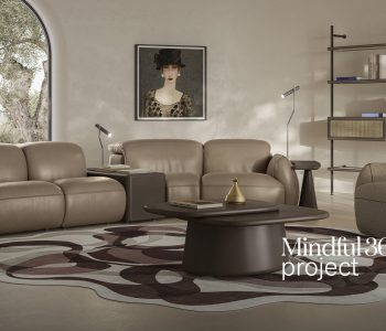 Luxury contemporary Mindful 365 Project by Natuzzi, a high-end Italian furniture collection for Birmingham, Michigan.