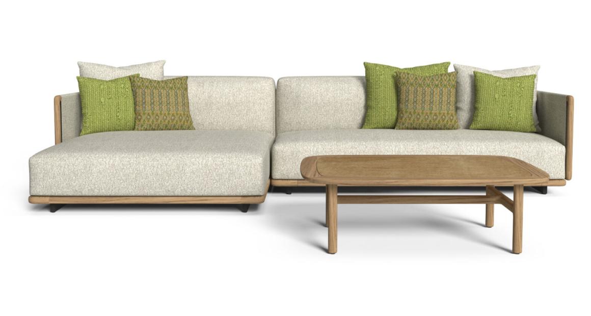 High-end Jun Modular Sofa by Andrea Mancuso / Analogia Project for Talentispa, modern Italian outdoor furniture for Troy, Michigan.