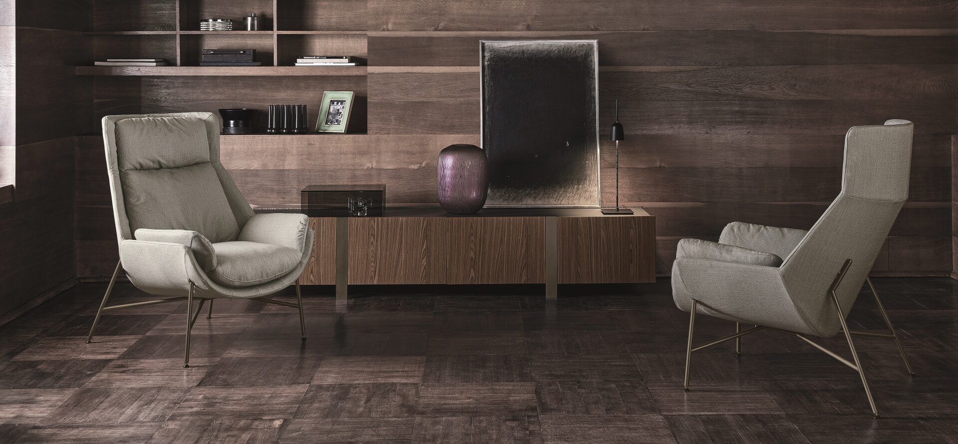 “Ditre Italia BEETLE – contemporary armchair featuring soft curves, slim legs, and tailored upholstery”