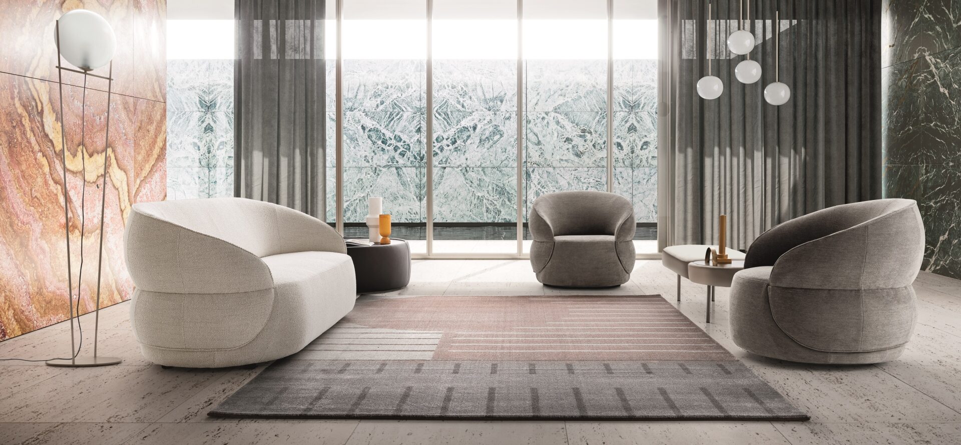 “Italian CLIP armchair by Ditre Italia – sophisticated occasional seating with smooth curves and modern charm”
