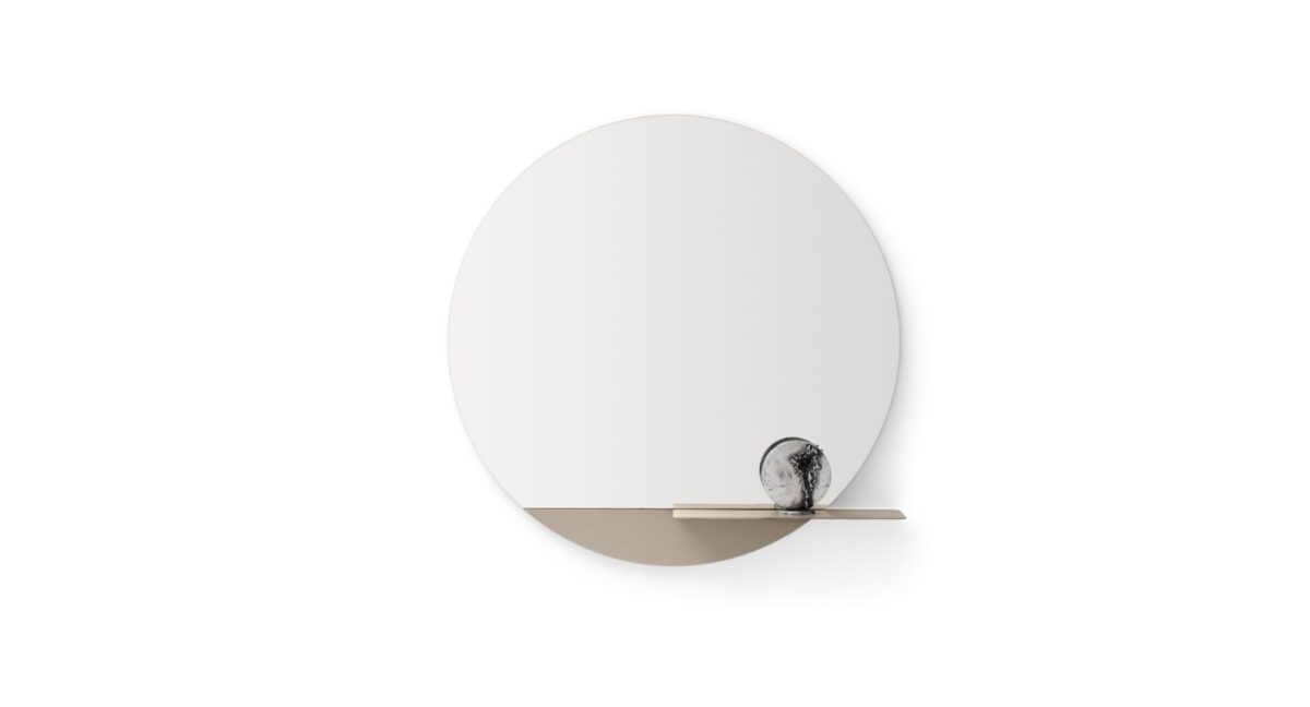 “Ditre Italia ERIC – contemporary decorative mirror featuring slim border and refined geometric design”
