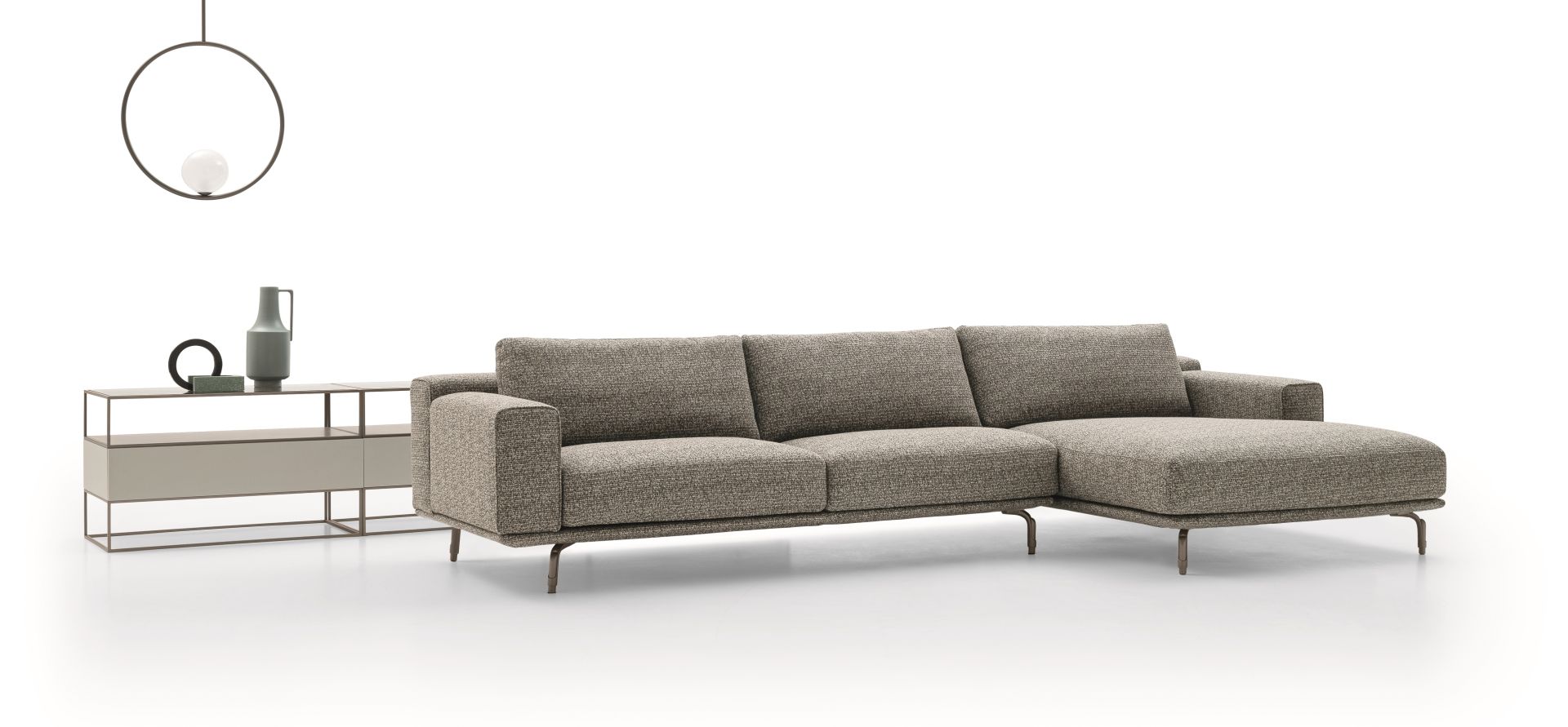 “DALTON LOW sofa by Ditre Italia – modern Italian low-profile sofa with deep seating and elegant upholstery”