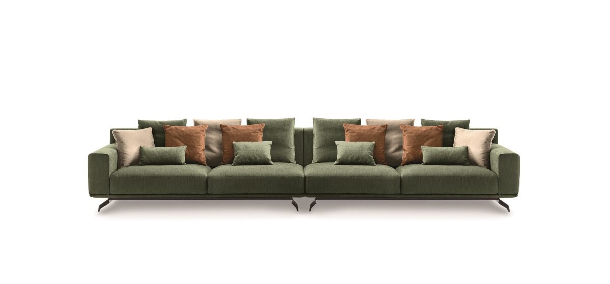 “Dalton sofa by Ditre Italia – modern Italian designer sofa with sleek lines and premium fabric upholstery”