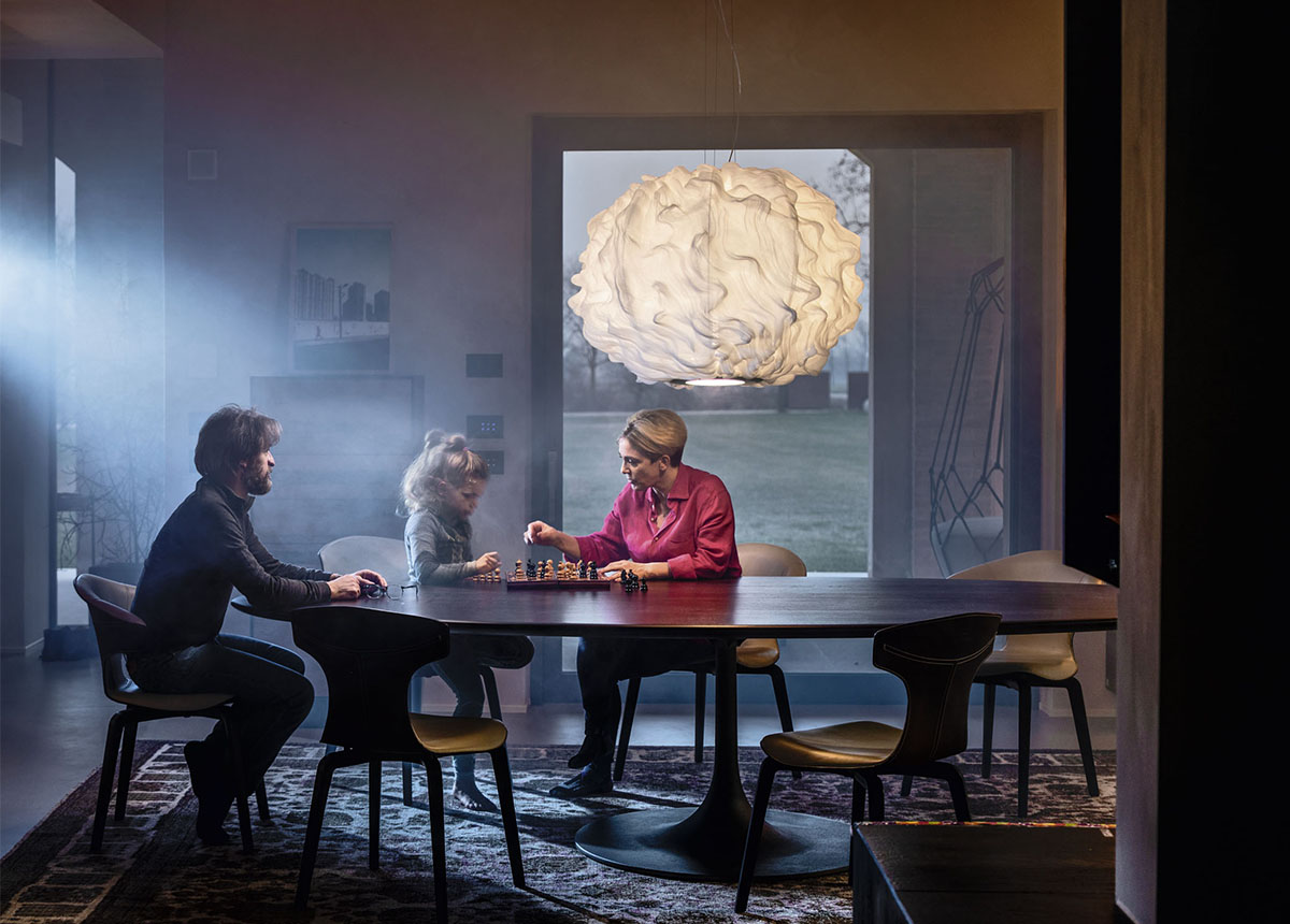 Nuée by Foscarini, modern lighting for Royal Oak, Michigan interiors.