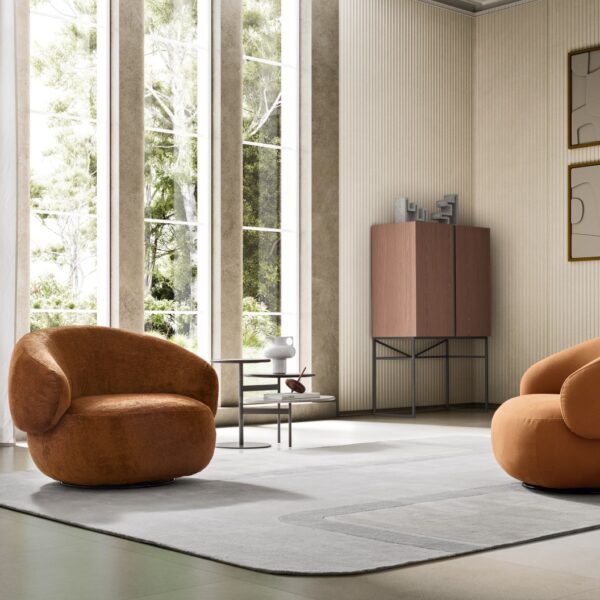 “Pacific armchair by Ditre Italia – modern Italian lounge chair with generous proportions and refined upholstery”
