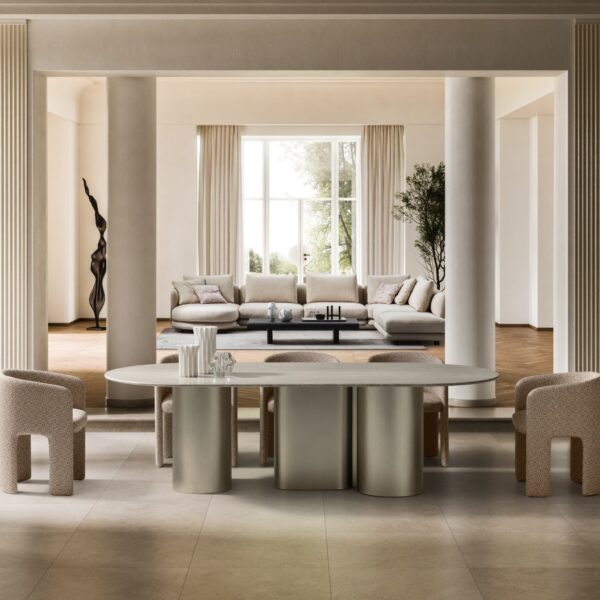 “Arcade table by Ditre Italia – modern Italian dining table with sculptural base and sleek top”