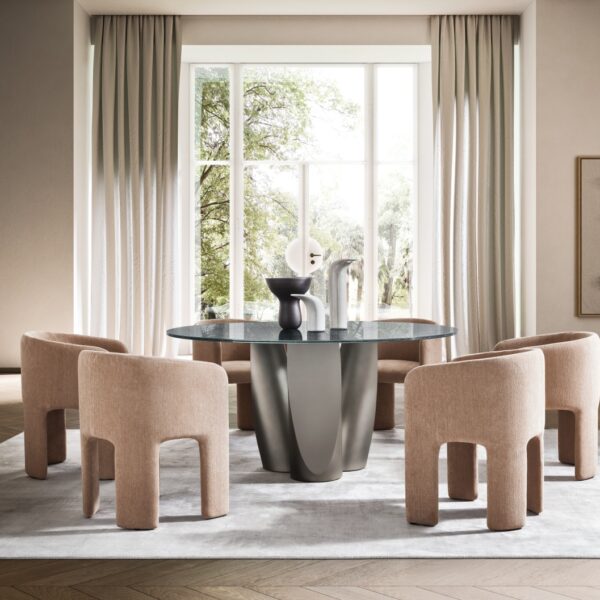 “Sentei dining table by Ditre Italia – minimalist Italian craftsmanship with bold geometric structure”