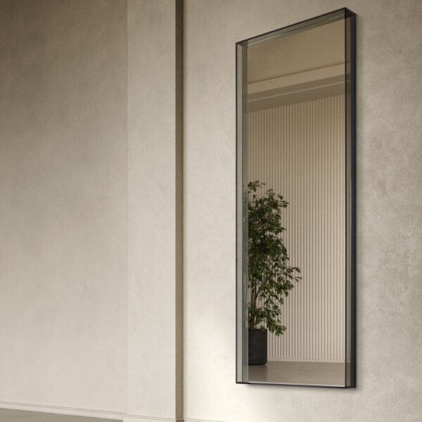 “Boxy mirror by Ditre Italia – modern Italian wall mirror with bold rectangular frame and clean lines”
