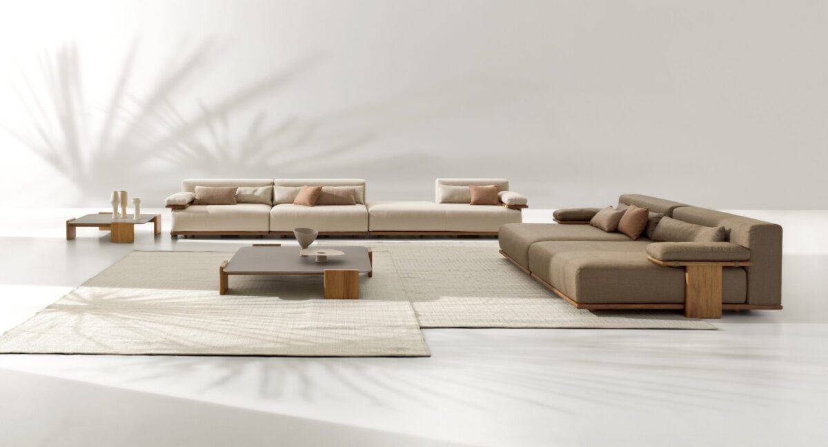 “Tao table by Ditre Italia – modern Italian coffee table with minimalist design and sculptural base”