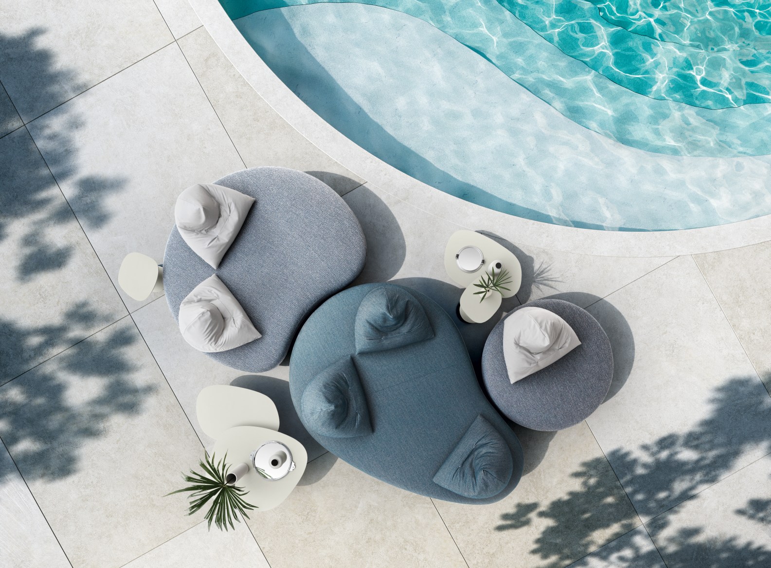“Modern Papilo Outdoor Sofa by Ditre Italia – elegant terrace seating featuring durable frame and cozy design”