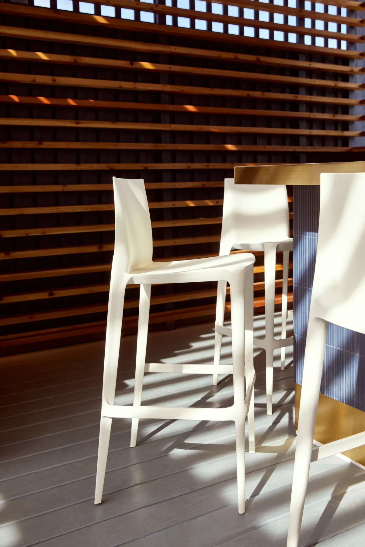The Bellini Stool - Set of 2 by Heller, ideal for contemporary spaces in Royal Oak, Michigan.