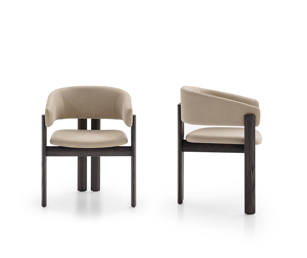 “Biarritz chair by Ditre Italia – modern Italian designer chair with curved backrest and sleek upholstery”