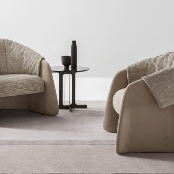 “Blazer armchair by Ditre Italia – modern Italian lounge chair with bold contours and refined upholstery”