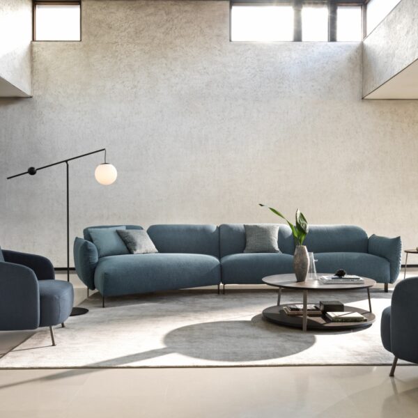 “Blum sofa by Ditre Italia – modern Italian modular sofa with soft lines and tailored upholstery”