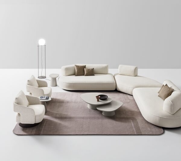 “Isla sofa by Ditre Italia – modern Italian modular seating with rounded lines and soft fabric upholstery”
