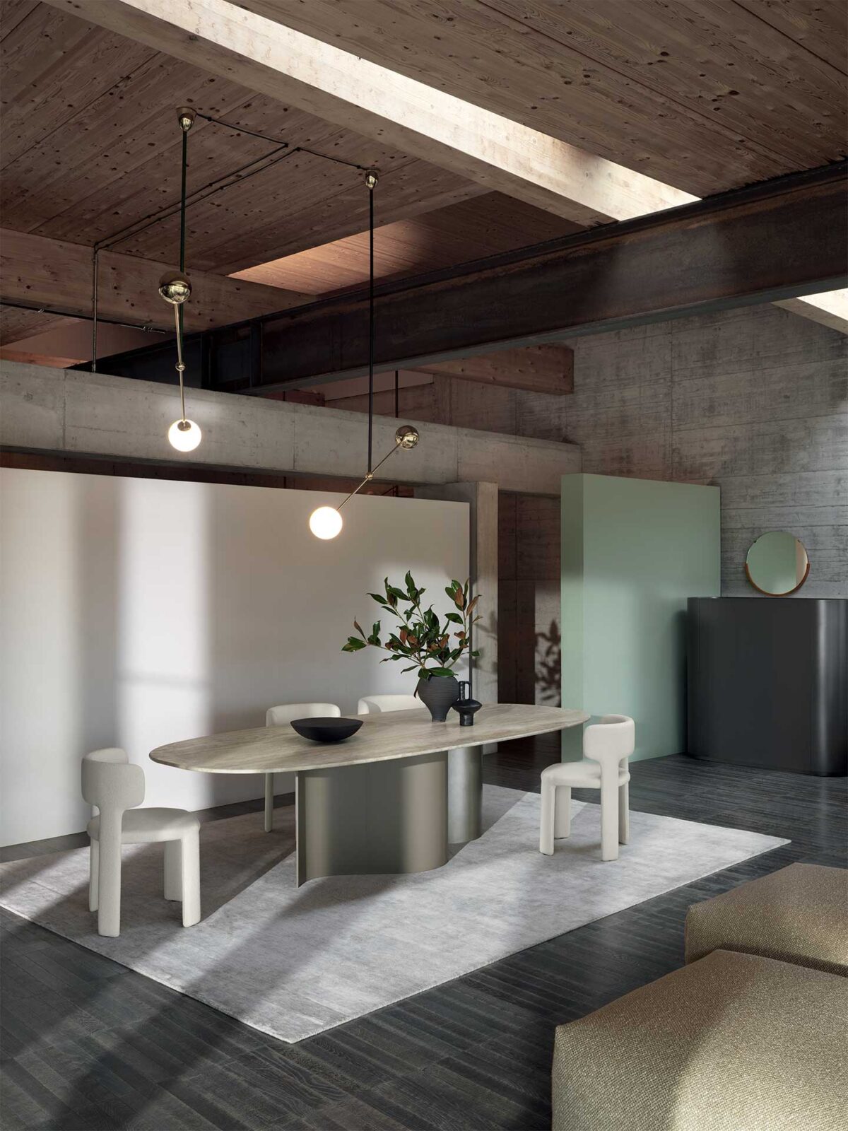 “Doon table by Ditre Italia – modern Italian dining table with sleek lines and minimalist design”