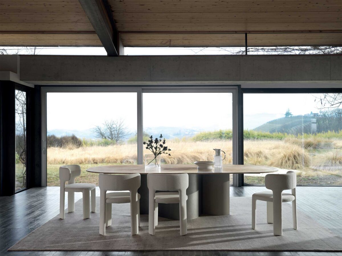 “Modern dining table Doon by Ditre Italia – clean-lined Italian craftsmanship in premium materials”