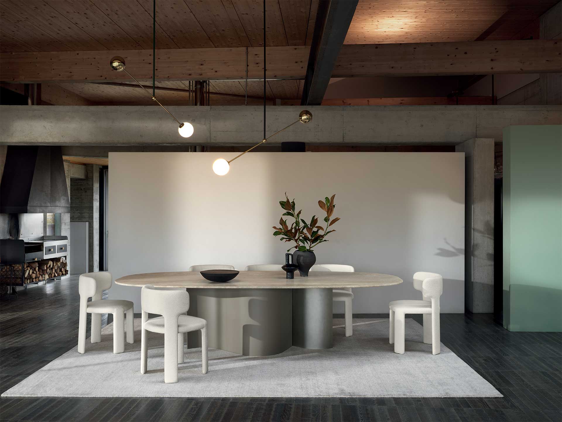 “Contemporary Doon table by Ditre Italia – rectangular designer table with elegant wood finish”