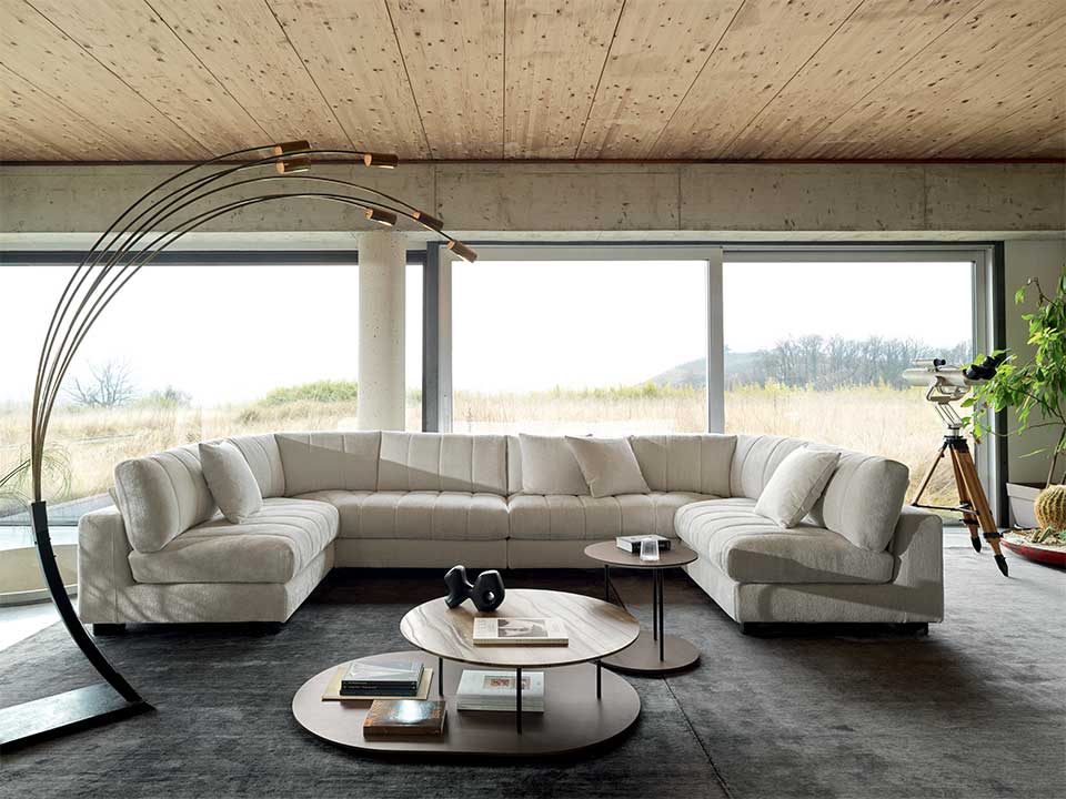 “Luvon sofa by Ditre Italia – modern Italian designer sofa with elegant upholstery and clean-lined silhouette”